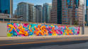 paint graffiti art on the street wall