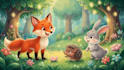 create colorful children book illustrations