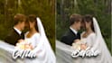 editing wedding photo in lightroom