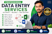 data entry, PDF to excel, PDF to word