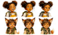 design childrens book character turnaround pose and expression sheet