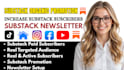 do organic substack promotion, substack page link promotion to boost subscribers