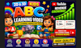 create 2d, 3d kids abc learning video, kids learning animation video