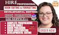 build book layout ebook, formatting and book or manuscript formatting