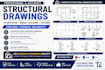create structural foundation, beam, column and footing drawings