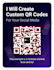 create a custom qr code for your business, menu, or event