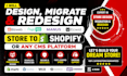 design migrate bizweb ecwid page365 manus store to shopify or ayn cms