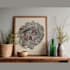 create a custom organic ink line art illustration