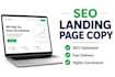 write SEO landing page copy that converts