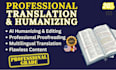 humanize, edit ai translated content, proofread, translation professionally