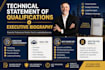 write technical statement of qualifications and executive biography