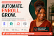 setup teachable notion convertkit stripe student enrollment CRM automation flow