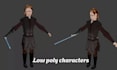 create rig texture animate low poly 3d models in psx ps1 ps2 n64 y2k styles