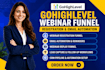 create gohighlevel webinar registration funnel with email automation