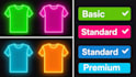 design after dark I glow neon tshirt