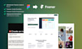 develop framer website with complex animtions, figma to framer