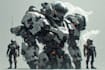draw amazing character mecha robot illustration