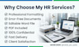 create professional HR documents, letters and reports