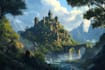do fantasy landscape illustrations