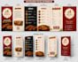design a professional restaurant menu and takeaway menu