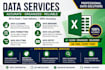 excel data, clean, split, data entry and managerial services