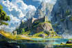 do a fantasy landscape