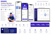 develop an online service provider app, website, and admin panel