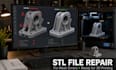 repair stl file, fix mesh errors, make 3d model printable for 3d printing
