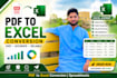 microsoft excel ,data entry ,pdf to excel,spreadsheet manage