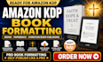 do amazon KDP ebook paperback formatting book uploading christain book formating