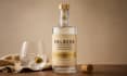 bottle label design liqour gin rum whiskey vodka logo alcohol packaging design