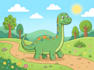 create design a dinosaur cartoon illustration arte