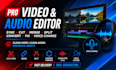 pro video and audio editor sync cut merge split convert fix voice change
