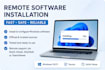 install and configure windows software remotely
