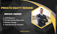 write an ats private equity resume to land you an interview
