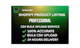 do shopify product listing and bulk