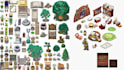 top down pixel tileset rpg map pixel art map custom time map rpg maker mv