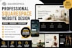 build squarespace website design square redesign squarespace website development