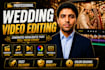 edit cinematic wedding highlight videos