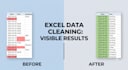 do excel data cleaning, sorting, and data formatting