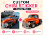 create premium custom chibi stickers from your photo