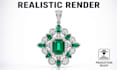 do 3d cad model jewelry design 360 render cad and realistic rendering