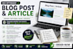 write SEO optimized ai blog posts and articles