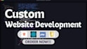 build a responsive custom website frontend and backend development
