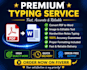 do fast and accurate typing from pdf image or handwritten notes