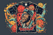 make custom vintage retro t shirt illustration