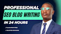 be your SEO blog writer and content writer