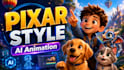 do ai video animation, 3d pixar animation, dreamstudio