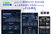 website design in figma,figma UI design, figma website redesign