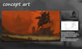 paint realistic game environment and animation background concept art